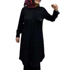 Siyah Krep Tunik