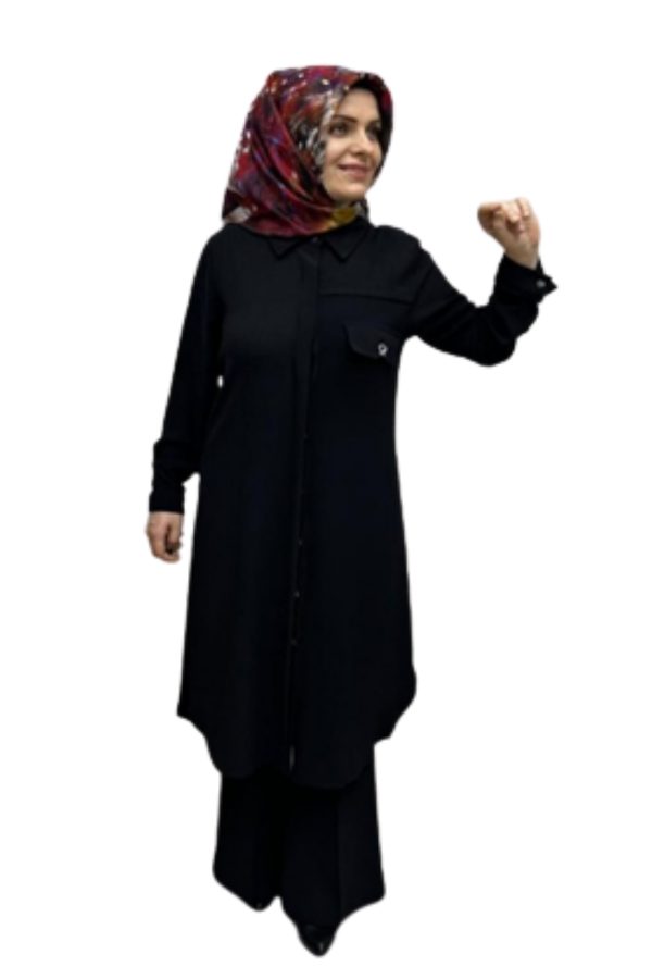 Siyah Krep Tunik